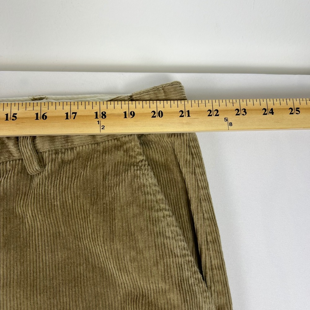 LL Bean Comfort Waist Corduroy Pants 42x32 Gray Tan Stretch Chino Trouser Bundle - Picture 5 of 14